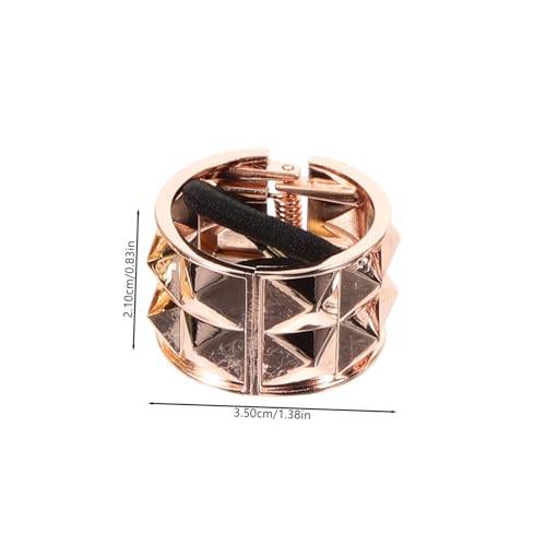 LOLIPPYY 4 Stück Teiliges Ponytail Holder Haargummis für Damen Kreative Glitzer nieten Design Langlebig und Sicher Vielseitig für Alltag Party Hochzeit in Gold Silber Roségold Schwarz von LOLIPPYY