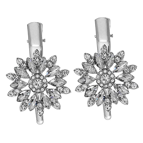 LOLIPPYY 4 Stück Teiliges Strass Haarklammer Langlebige Legierung und Leichter Brautschmuck Haarklammern für Alltag Hochzeit und Besondere Anlässe Vielseitig Kombinierbar von LOLIPPYY