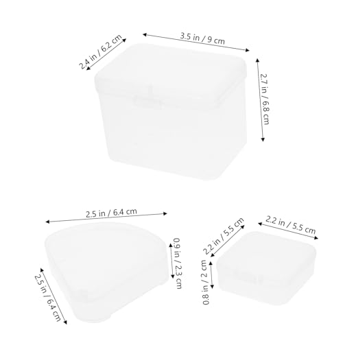 LOLIPPYY 4 Stück Teiliges Transparentes Makeup Schwamm Aufbewahrungsbox Tragbarer Kunststoff Puderquaste Organizer mit Deckel Vielseitige Makeup Sponge Box für Damen und Mädchen Langlebig von LOLIPPYY