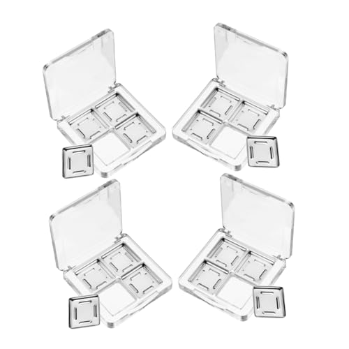 LOLIPPYY 4 Stück Transparente Fach DIY Lidschatten Palette Box Leere Kosmetik Aufbewahrungsbox für Make Up Looks Stabiler Transparenter Organizer mit Praktischem Fächerdesign LOLIPPYY 4 Stück Transparente Fach DIY Lidschatten Palette Box Leere Kosmetik Aufbewahrungsbox für Make Up Looks Stabiler Transparenter Organizer mit Praktischem Fächerdesign von LOLIPPYY