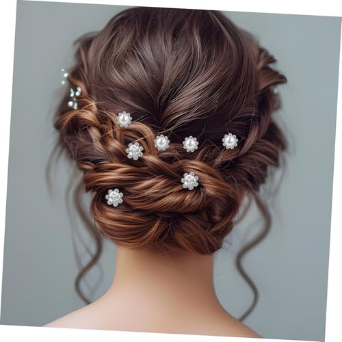 LOLIPPYY 40 Stück Teiliges Braut Haarnadeln Perlen U Förmige Haarnadeln Hochzeit Haarstyling Forks Strass Haarschmuck für Damen Sichere Frisur Hochzeitsfrisur von LOLIPPYY