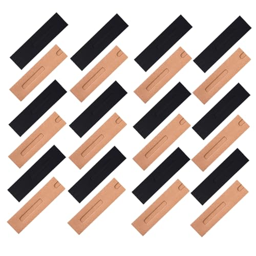 LOLIPPYY 40 Stück Teiliges Kraftpapier Stiftetui mit Einzelfach Faltbare Papierhülle für Kugelschreiber und Füller Elegante Geschenktasche für Büro Schule und Alltag Praktische von LOLIPPYY