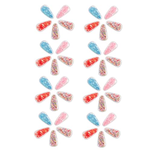 LOLIPPYY 40 Teiliges Haar Accessoire Set Haarspange Mädchen Clips Haarspangen Frauen Quicksand Haarnadeln Pailletten Material Quicksand Applikationen DIY Materialien DIY Pvc von LOLIPPYY