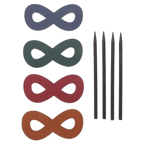 LOLIPPYY 4stücke Frauen Leder-haarstab Elegantes Haaraccessoire Für Hochsteckfrisuren Vielseitiger Haarhalter Und Deko Praktischer Stilvoller Haarschmuck Für Jeden Anlass von LOLIPPYY