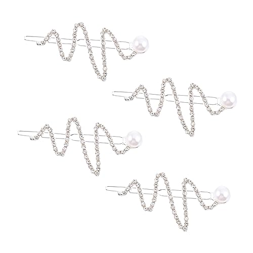 LOLIPPYY 4stücke Haarnadeln Mit Strass Für Frauen Haarspangen Mit Clips Für Hochzeit Und Party Für Verschiedene Anlässe von LOLIPPYY