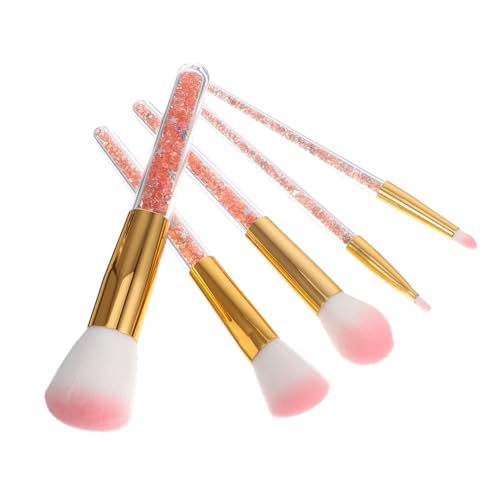 LOLIPPYY 5 Satz Make-up-Pinsel-Set Gesicht Stiftung flüssig Auge kleiner Lidschattenpinsel Rougepinsel für die Wangen Lidschattenpinsel für Damen Concealer Pinsel Rosa von LOLIPPYY