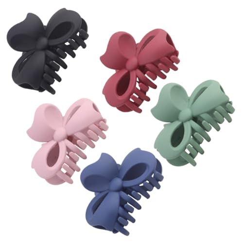 LOLIPPYY 5 Stück Teiliges Große Haarklammern mit Schleifen Design Starke Haarkralle für Dickes und Dünnes Haar Vielseitige Bad und Dusch Haarclips für Damen Eleganter Haarschmuck für von LOLIPPYY