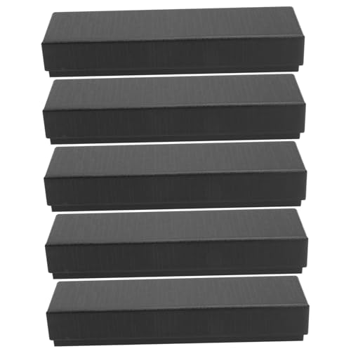 LOLIPPYY 5 Stück Teiliges Papier Stiftetui Rechteckige Aufbewahrungsbox Stabile Stiftverpackung Geschenkbox für Schüler und Schreibwarenfans aus Hochwertigem Papier von LOLIPPYY