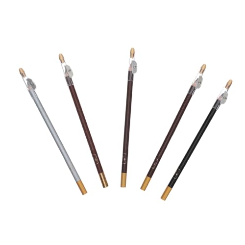 LOLIPPYY 5 Stück Tragbare Holz Augenbrauenstifte Leichte Makeup Stifte für Natürliche Augenbrauenform Kosmetik für Perfektes Augenbrauen Make Up von LOLIPPYY