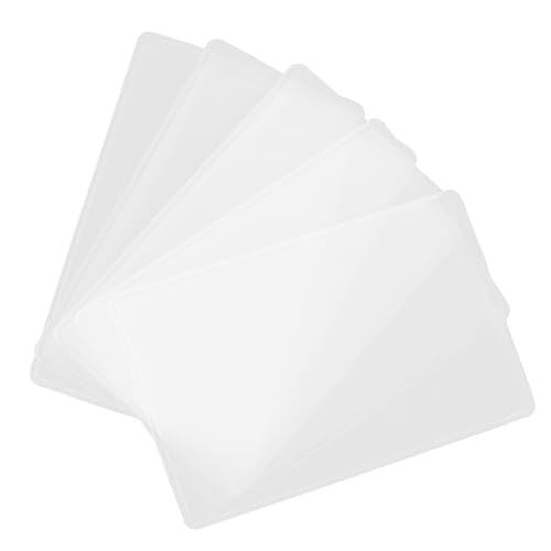 LOLIPPYY 5 Stück Transparente Hartplastik Ausweishüllen Robuste PVC Schutzhüllen für Ec Karten Kreditkarten Ausweise wasserdichte Klare Id Kartenhüllen Schlankes Design für Geldbörse und von LOLIPPYY