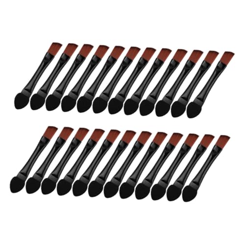 LOLIPPYY 50 Stück Dual Ended Angled Eyebrow Brush Tragbares Doppelseitiges Make Up Tool mit Scharfem Kanten Design für Präzises Wild Brow Shaping und Nahtloses Lidschatten Auftragen von LOLIPPYY