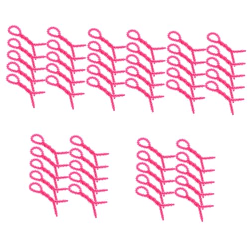 LOLIPPYY 50 Stück Teiliges Spiralknetstäbe aus Silikon Kleine Dauerwellenstäbe für Frauen Hitzefreie Lockenwickler für Diy Haarstyling Fest Fixierende Lockenstäbe für Welliges Haar von LOLIPPYY