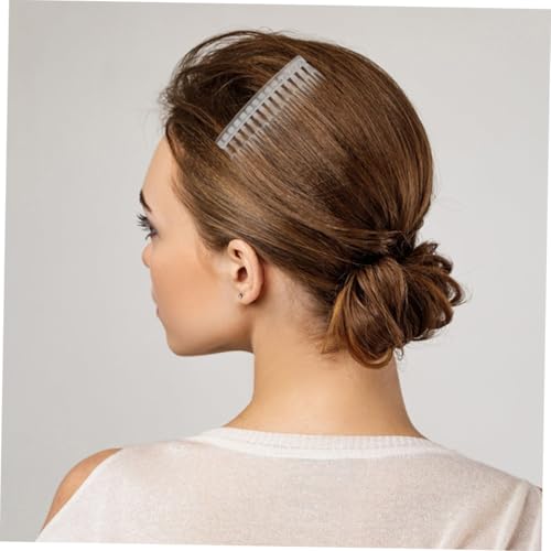 LOLIPPYY 50 Stück Transparente Haarkämme Zähne Haarkamm Seitenkamm Haarschmuck Damen Mädchen Brautschmuck Leichter Kunststoff Haarklammer für Hochzeit Geburtstag Alltag von LOLIPPYY