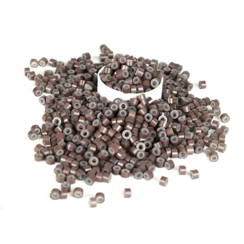 LOLIPPYY 500stücke Haarklammern Aus Silikon Für Haarverlängerungen Dreadlock Ringe Braun Für Zöpfe Und Hochsteckfrisuren Langlebig Und Rutschfest Für Männer Und Frauen von LOLIPPYY