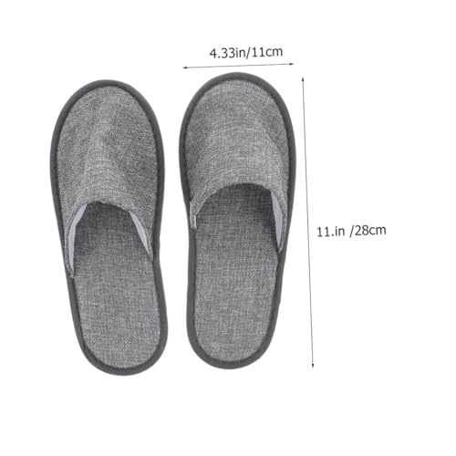 LOLIPPYY 6 Paare Faltbare Hausschuhe Rutschfest Leicht Tragbar Unisex Reise Hotelslipper für Damen und Herren Kompakt Sicher Komfortabel von LOLIPPYY
