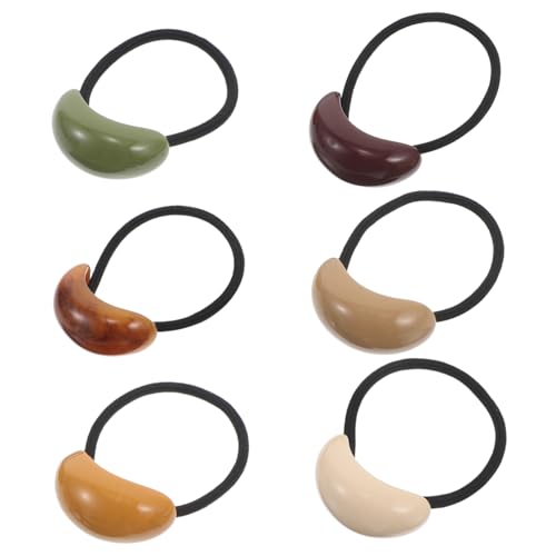 LOLIPPYY 6stücke Teiliges Geometrischer Haargummis Elastische Schmerzfreie Ponytail-halter Für Damen Und Mädchen Stilvolle Haaraccessoires Für Alltag Und Besondere Anlässe von LOLIPPYY