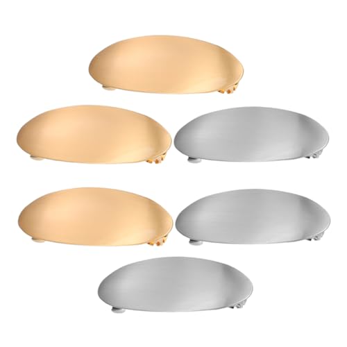 LOLIPPYY 6stücke Französische Haarspangen Für Damen Ovale Metall-clips Stilvolles Haarnadel-zubehör Für Voluminöses Haar Kopfschmuck Für Hochzeiten Und Täglichen Gebrauch von LOLIPPYY