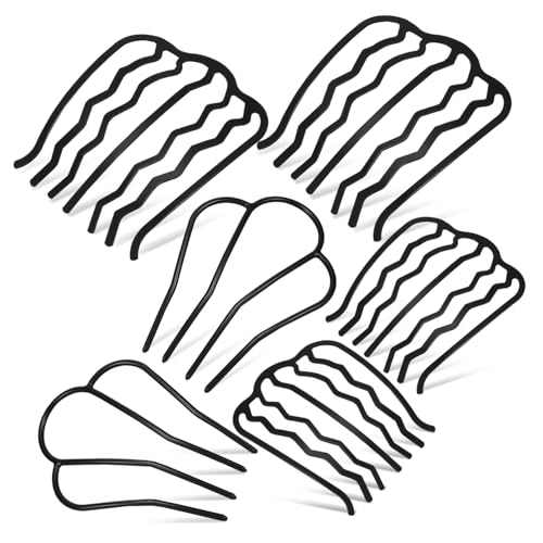 LOLIPPYY 6 Stück Metal Side Hair Combs Teilig Langlebige Haargabeln aus Metall für Frauen und Mädchen Vielseitig Einsetzbar zum Hochstecken und Stylen bei Verschiedenen Anlässen Glatte von LOLIPPYY