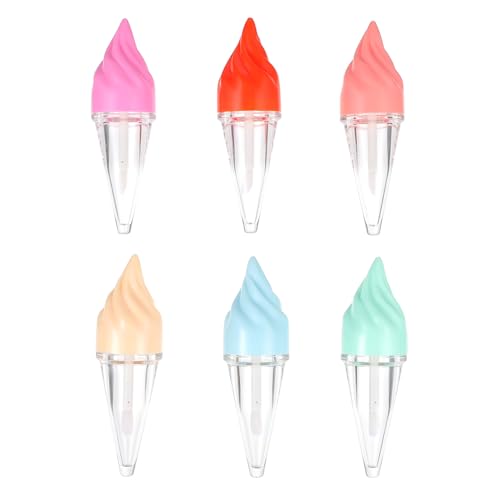 LOLIPPYY 6 Stück Teiliges Eisförmige Lippenpflegestift Tuben Lipgloss Behälter Kreative DIY Lip Balm Flaschen Tragbar Für Reise Geschenk LOLIPPYY 6 Stück Teiliges Eisförmige Lippenpflegestift Tuben Lipgloss Behälter Kreative DIY Lip Balm Flaschen Tragbar Für Reise Geschenk von LOLIPPYY