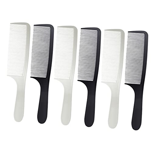 LOLIPPYY 6 Stück Teiliges Haarkamm für Herren aus Robustem Professionelle Friseurkämme mit Ergonomischem Design für Bart und Haarschneiden zu Hause Salon Langlebig und Leicht zu Reinigen von LOLIPPYY