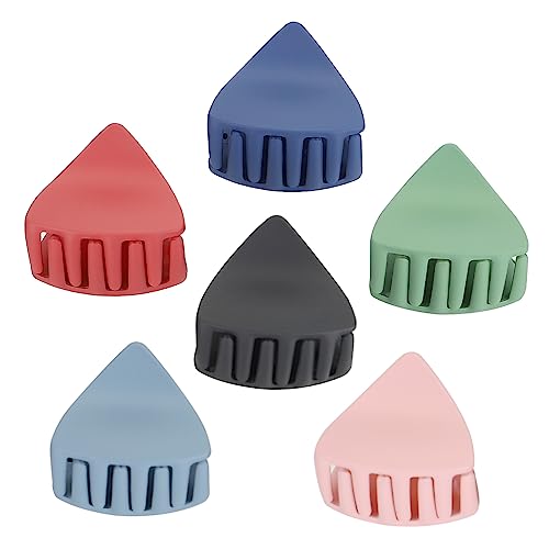 LOLIPPYY 6 Stück Teiliges Haarklammern für Damen Krallenclips Rutschfeste Haarspangen für Alltag und Besondere Anlässe für Pferdeschwanz und Styling Unregelmäßiges Design Gemischte Farben von LOLIPPYY
