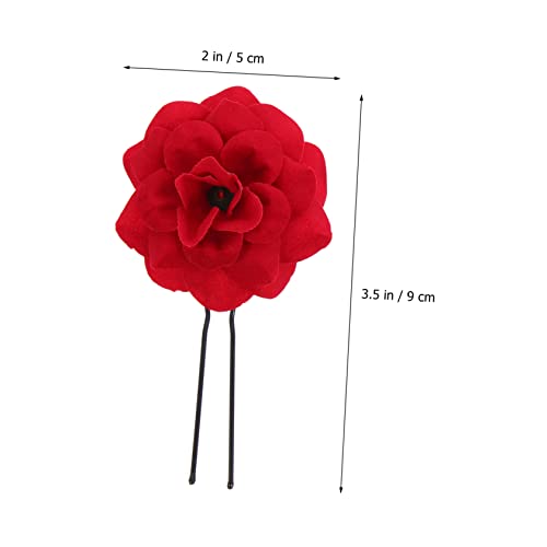 LOLIPPYY 6 Stück Teiliges Haarnadel Blütenform U Förmig Stabiler Eleganter Brautschmuck Geeignet für Hochzeiten Partys Abendveranstaltungen Damen Frisur Zubehör von LOLIPPYY