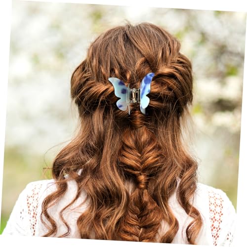 LOLIPPYY 6 Stück Teiliges Schmetterling Haarspangen aus Langlebigem Acetat Starke Klammer mit Rutschfestem Griff Vielseitig für Dickes Langes Haar bei Frauen und Mädchen Modisches von LOLIPPYY
