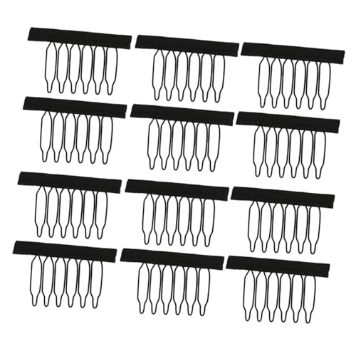 LOLIPPYY 60 Stück Teiliges Profi Stahl Wig Clips mit Zähnen Sichere Haarclips zum Einnähen Einfach zu Verwenden Geeignet für Damen und Herrenperücken Zubehör für DIY Perücken von LOLIPPYY