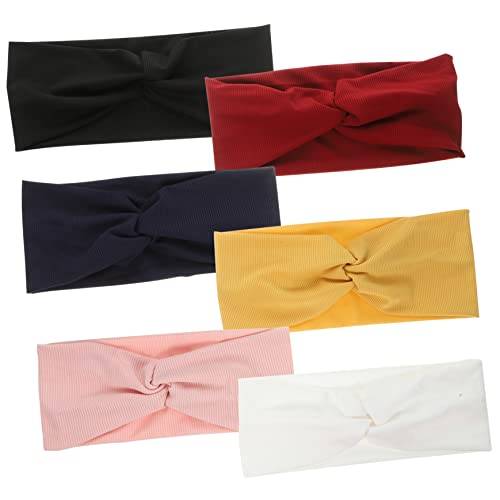 LOLIPPYY 6Stücke Damen Knoten Stirnbänder Elastische Yoga Haarbänder und Kopfbedeckung für Sport und Freizeit LOLIPPYY 6Stücke Damen Knoten Stirnbänder Elastische Yoga Haarbänder und Kopfbedeckung für Sport und Freizeit von LOLIPPYY