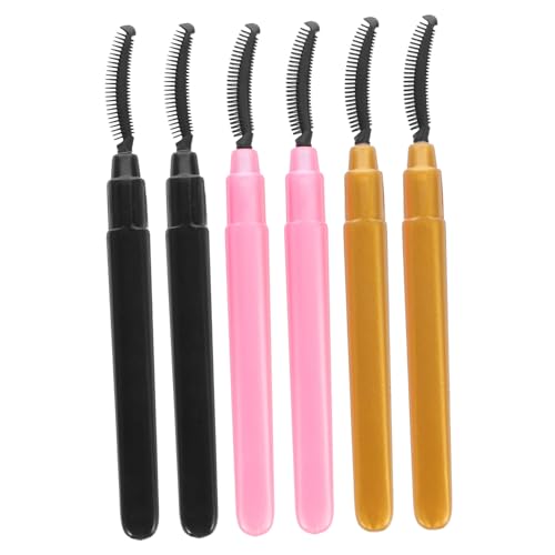 LOLIPPYY 6stücke Silikon Wimpernbürsten Mascara Und Wimpernkamm Tragbares Make-up Werkzeug Rosa Schwarz Und Gold Sanfte Anwendung Für Wimpern Und Augenbrauen LOLIPPYY 6stücke Silikon Wimpernbürsten Mascara Und Wimpernkamm Tragbares Make-up Werkzeug Rosa Schwarz Und Gold Sanfte Anwendung Für Wimpern Und Augenbrauen von LOLIPPYY