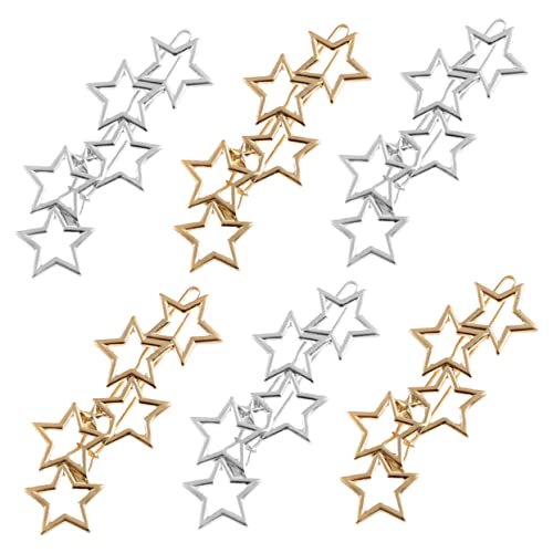 LOLIPPYY 6stücke Stern Haarspangen Stern Haarschmuck Haarnadeln Für Frauen Clip Barrette Haaraccessoires Für Party Hochzeit Geburtstag Style Display None Style von LOLIPPYY