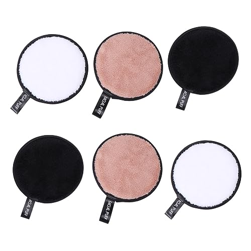 LOLIPPYY 6stücke Teiliges Wiederverwendbare Doppelseitige Mikrofaserschwämme Zur Sanften Gesichtsreinigung Und Make-up-entfernung Für Frauen Und Mädchen Waschbar Und Vielseitig Im von LOLIPPYY
