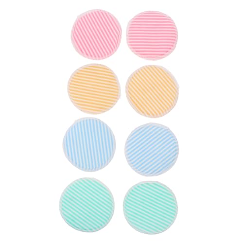 LOLIPPYY 8 Stück Teiliges Bamboo Makeup Remover Pads aus Weicher Bambusfaser Doppellagig Wiederverwendbar Sanfte Porentiefe für Empfindliche Haut Umweltfreundliche Make Up Entferner Pads von LOLIPPYY