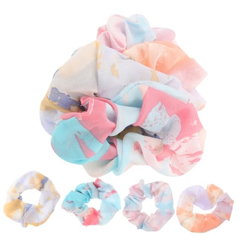 LOLIPPYY 8 Stück Teiliges Tie Dye Haargummi Elastische Nahtlose Haarringe mit Farbverlauf Weiche Scrunchies für Damen und Mädchen Vielseitiger Haarschmuck für Haartypen und Zufällige Farbe von LOLIPPYY