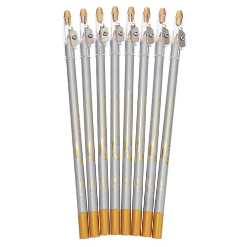 LOLIPPYY 8 Stück Wasserfester Augenbrauenstift Teilig mit Anspitzer Langanhaltend Leicht Tragbar für Natürliche Brauen Geeignet für Frauen und Make Up Essentials von LOLIPPYY