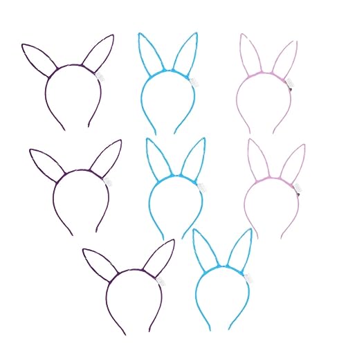 LOLIPPYY 8stücke Leuchtende Hasenohren Haarreifen Bunte Junge Mädchen Haarbänder Für Karneval Partys Und Feiertage Und Stile Geeignet Für Jungen Und Mädchen von LOLIPPYY