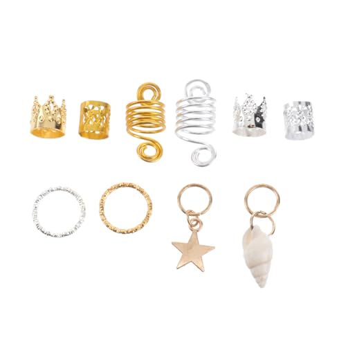 LOLIPPYY 90 Stück Teiliges Dreadlocks Hair Rings aus Metall Hohl Gestaltete Leichte Haar für Zöpfe und Braids Modischer Haarschmuck für Damen und Herren Langlebiges Zubehör zur von LOLIPPYY