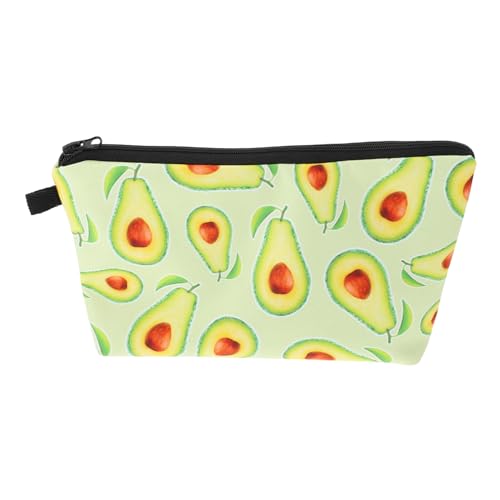 LOLIPPYY Avocado Muster Kosmetiktasche mit Reißverschluss Leichte Tragbare Makeup Tasche für Damen Multifunktionale Kulturtasche für Reisen Camping und Alltag Stilvoller von LOLIPPYY
