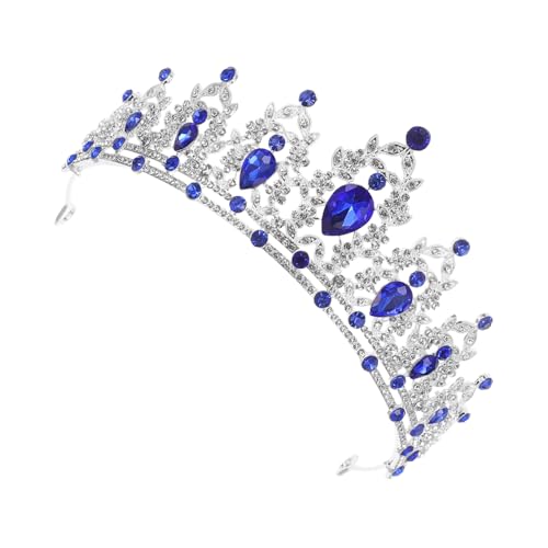 LOLIPPYY Barocke Brautkrone Strass Tiara Haarschmuck für Hochzeit Abschlussball Geburtstag Festliche Anlässe Eleganter Kopfschmuck von LOLIPPYY