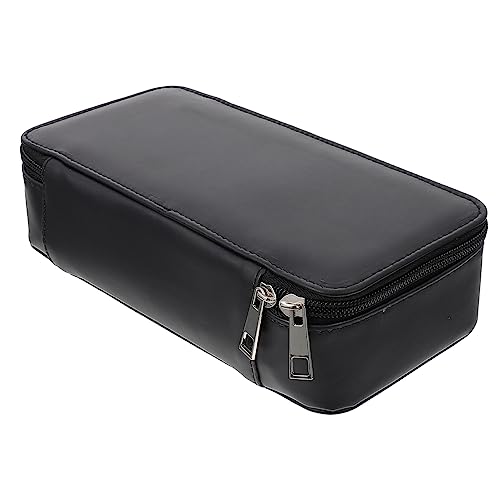 LOLIPPYY Bleistift für Studenten Doppelschichtiger Schwarzer Bleistiftbeutel mit Großem Fassungsvermögen für Schreibwaren für Schule Büro und Projekte von LOLIPPYY