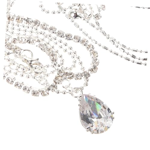 LOLIPPYY Boho Kopfkette Braut Haarschmuck mit Strasssteinen Leichte Legierung Head Chain Schmuck für Hochzeit Eleganter Festival Kopfschmuck mit Quasten Stabiler Sitz Haarschäden von LOLIPPYY