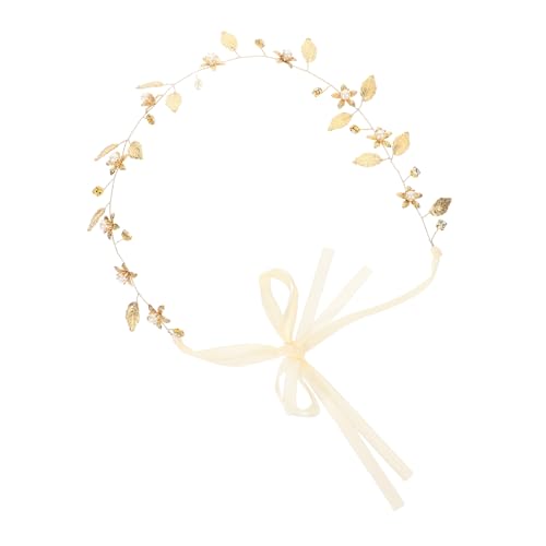 LOLIPPYY Braut Hochzeits Stirnband Braut Kopfbedeckungen Für Hochzeits Haarbänder Mädchen Elegantes Für Die Bestickter Strass Blumenschmuck Funkelnder von LOLIPPYY