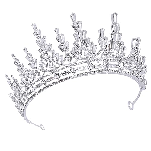 LOLIPPYY Braut Kristallkrone Haarschmuck Leichtes Damen Tiara Stirnband für Hochzeit Verlobung und Besondere Anlässe Hochwertiges Haarschmuck Accessoire für Frauen und Mädchen von LOLIPPYY