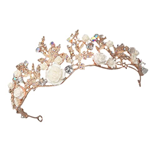 LOLIPPYY Krone Stirnband Mit - -design Legierung Tiara Für Damen Brautkrone Haarschmuck Für Bankette Und Besondere Anlässe von LOLIPPYY