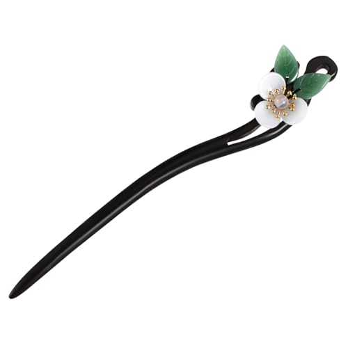 LOLIPPYY Chinesische Haarstäbchen Im Retro-stil Handgemachte Haarnadel Aus Ebenholz Kreativer Haarstab Mit Blumendesign Dekorative Haarnadel Für Frauen Und Mädchen Outdoor Accessoire Für Ho von LOLIPPYY