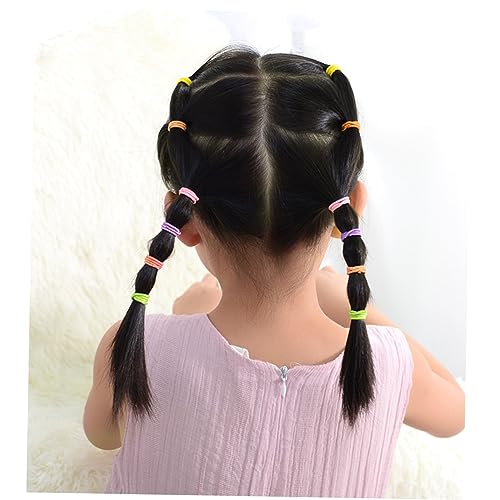 LOLIPPYY Elastische Haargummis Für Kleinkinder 100 Stück Kinder Haarbänder Pferdeschwanzhalter in Verschiedenen von LOLIPPYY