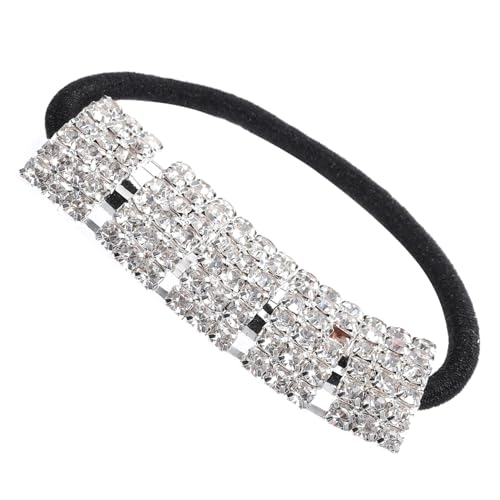 LOLIPPYY Elastisches Haargummi mit Wasserfall Glitzer Teilig kein Haarbruch Dehnbares Creaseless Haarband für Mädchen und Damen Modisches Accessoire und Armband von LOLIPPYY