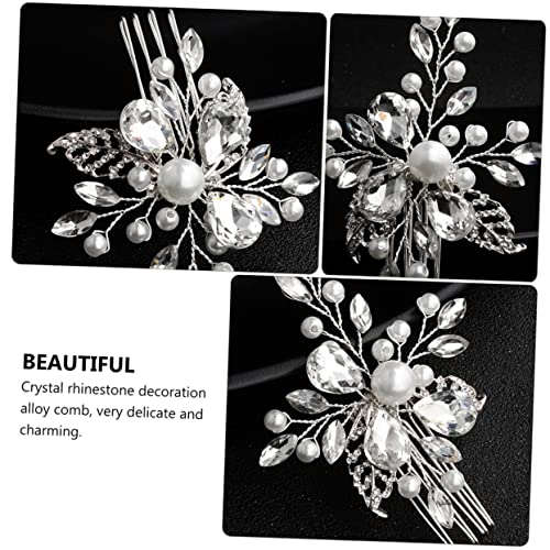 LOLIPPYY Eleganter Braut Haarkamm aus Legiertem mit Perlen und Zweig Design Handgefertigter Schmuck für Hochzeit und Festliche Frisuren Charmantes Accessoire für Braut und Gäste von LOLIPPYY