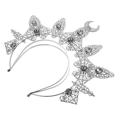 LOLIPPYY Eleganter Damen Haarreif mit Funkelndem Kopfschmuck Barock Inspiriertes Party Stirnband Glitzernder Heiligenschein für Kostüm und Fotoshooting von LOLIPPYY