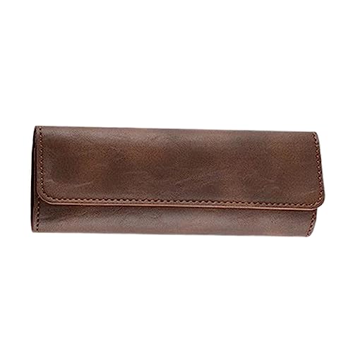 LOLIPPYY Eyelash Extension Tweezers Aufbewahrungstasche Braun Stabiles Etui für Spitze Pinzetten Leichtes Organizer Bag für Make Up Tools Tragbare Clip und Pinzetten Aufbewahrungskoffer von LOLIPPYY